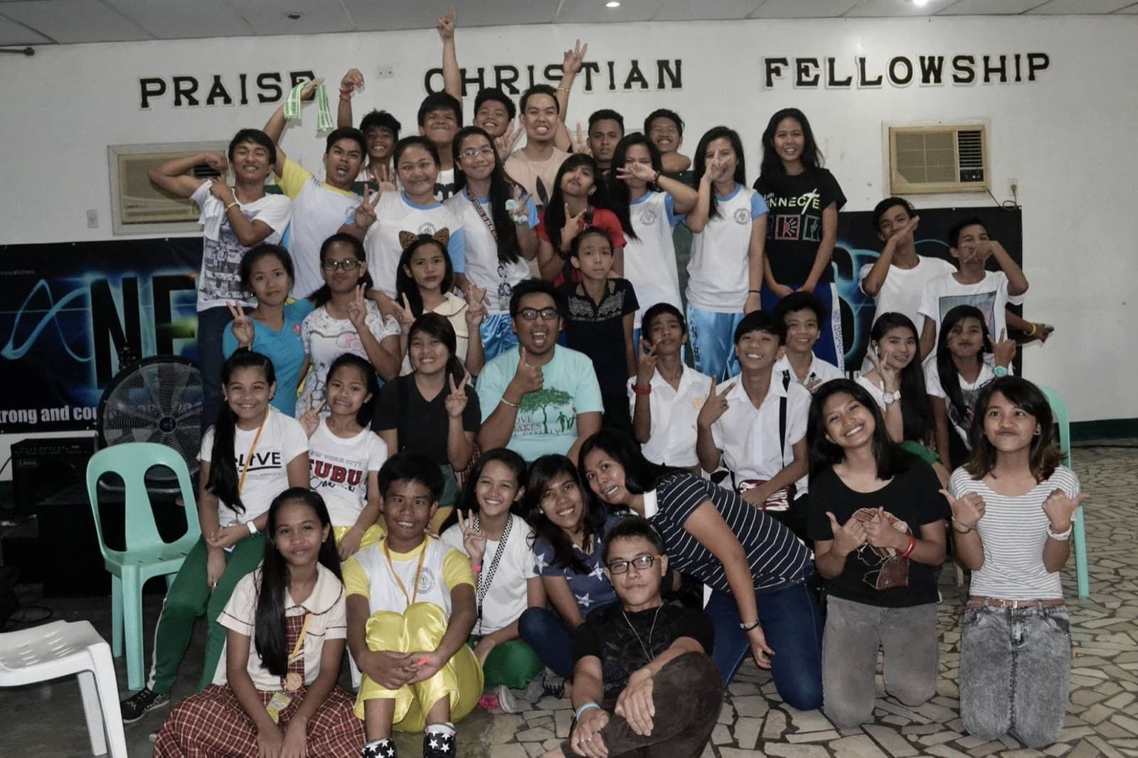 Campus ministry students gathered